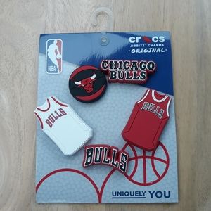 (New) Crocs Chicago Bulls Jibbitz Set